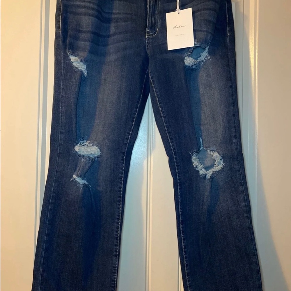 Kan Can Distressed Crops Size 29 NWT - Picture 3 of 5